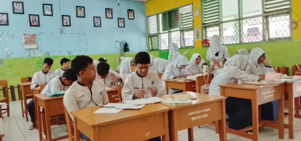 Aktifitas KBM Siswa Kelas 9B