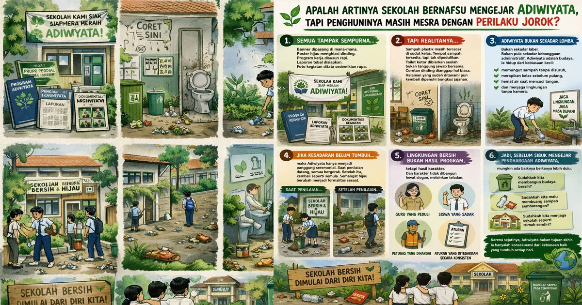 Obsesi Adiwiyata Apa Daya Prilaku Belum Mendukung